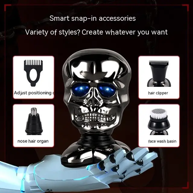 Multifunctional Skull Bald Hair Clipper Shaver Bg2021 5In1 - Shop at LoveMi