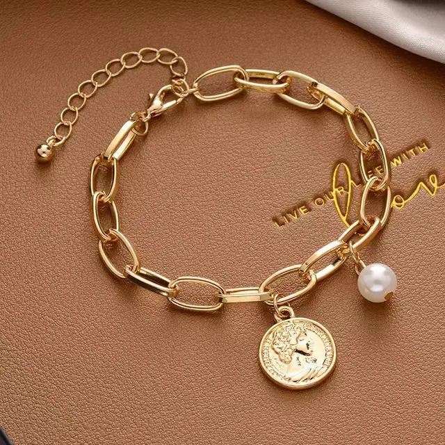 Hip Hop Style Women's Simple Niche Bracelet Creative Ornament Head Style - Shop at LoveMi
