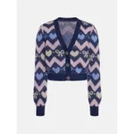 Autumn And Winter Fashionable Minority Cute Love Heart Bow Tie Mohair Knitted Cardigan