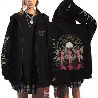 Men's And Women's Same Zipper Sweater Jacket - Bw392 Black