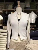 Women's Pure Color All-matching Short Sweater - White