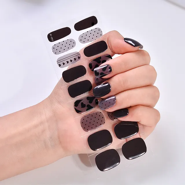 Cool Girl Sweet Cool UV Phototherapy Semi baked Gel Nail Sticker Jk097 - Shop at LoveMi