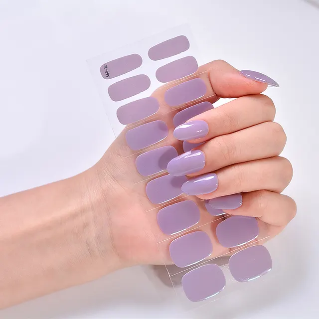 Cool Girl Sweet Cool UV Phototherapy Semi baked Gel Nail Sticker Jk099 - Shop at LoveMi