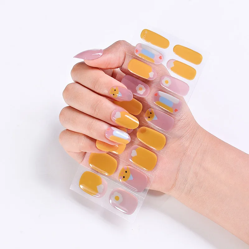 UV Phototherapy Semi-curing Gel Semi-baked Nail Sticker - Jk 126 - View 1