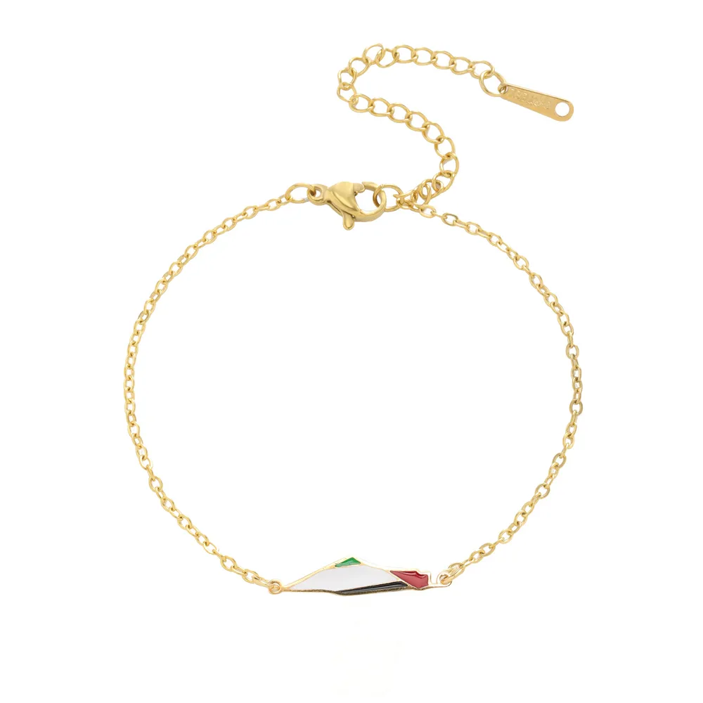 Double Layer Bead Necklace Ladies Bracelet Cross Chain Gold - Shop at LoveMi