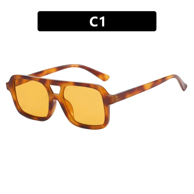 European And American Double Beam Small Frame Sunglasses All matching As Shown In The Picture - Shop at LoveMi