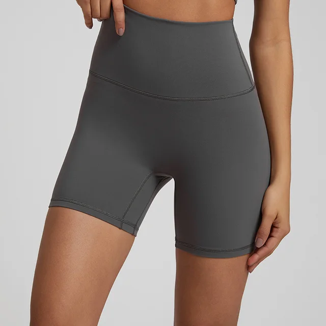 Nude Feel Yoga Quick drying Breathable Slim Fit Sports Shorts 4073 Classic Gray - Shop at LoveMi