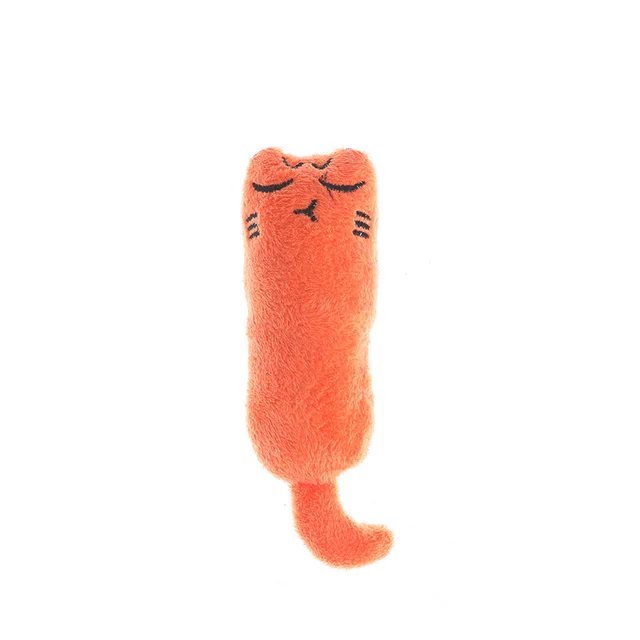 Molar Interactive Bite resistant Cat Ringing Paper Mint Toy Orange Emoji Cat - Shop at LoveMi