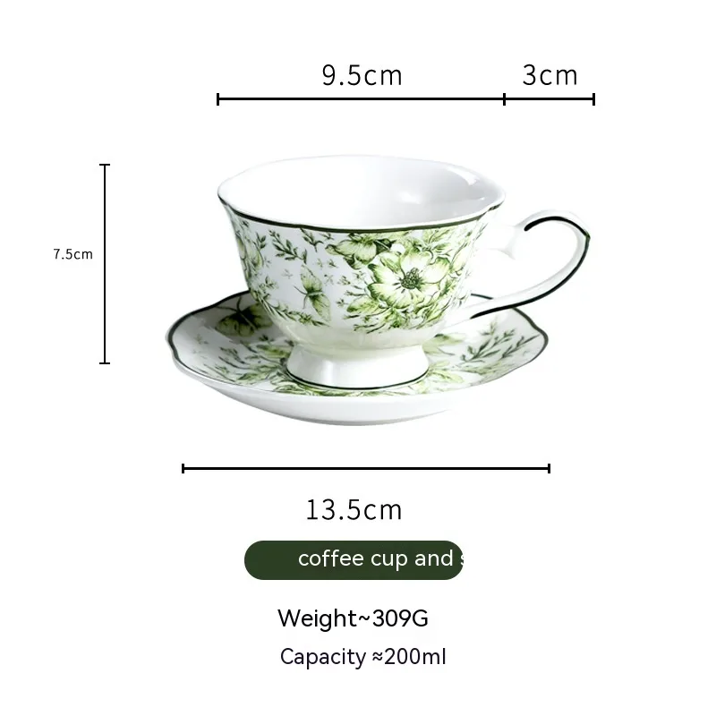 French Court Classical Retro Garden European Ceramic Dinner Plate Coffee Set - Shop at LoveMi