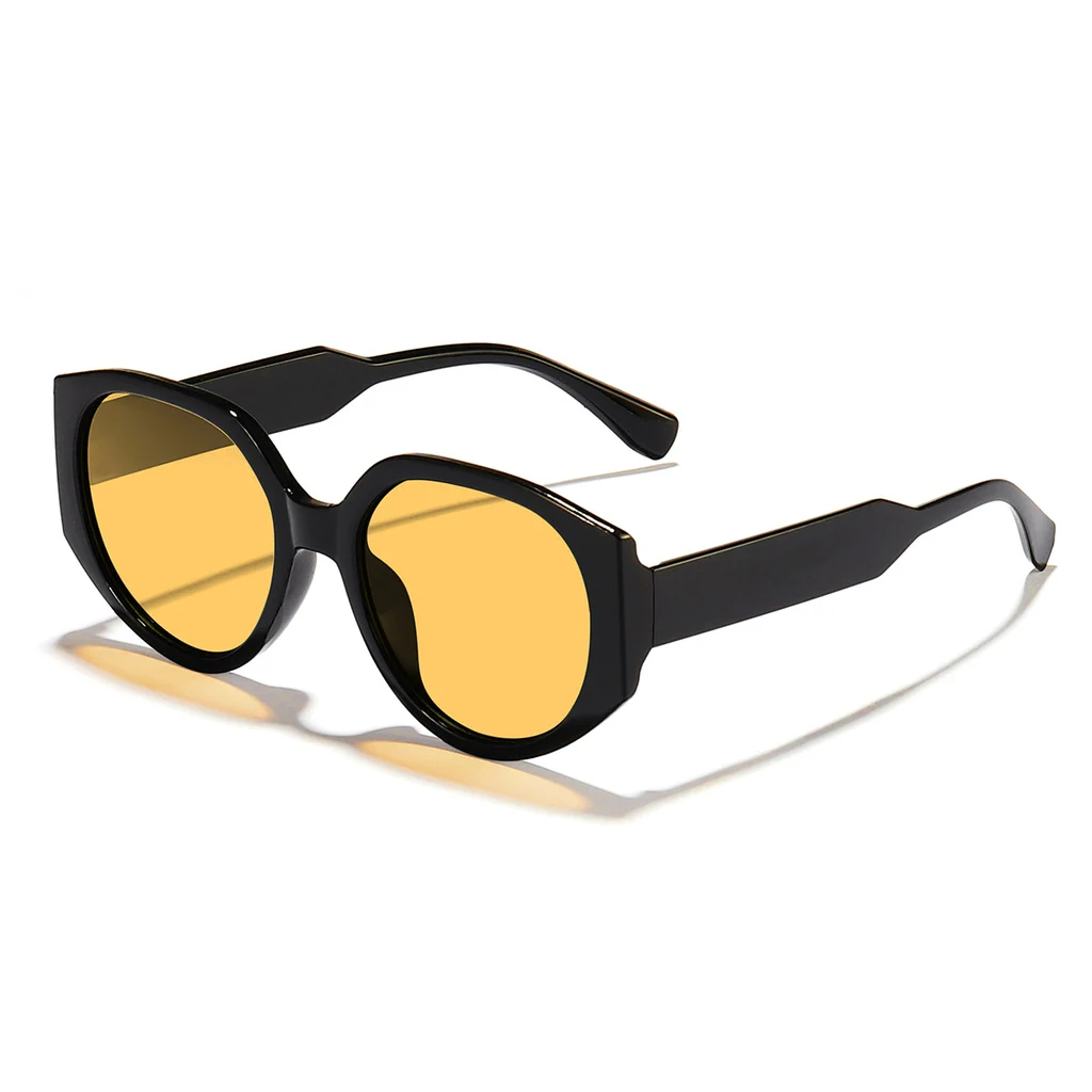 Sun-resistant Sunglasses Outdoor Wear Essential - Black Frame Orange Slice - View 1