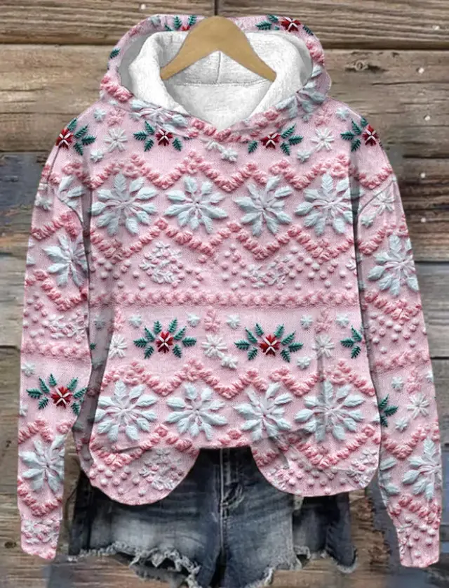 3D Digital Printing Christmas Couple Hooded Sweater Female Laza04 01 - Shop at LoveMi