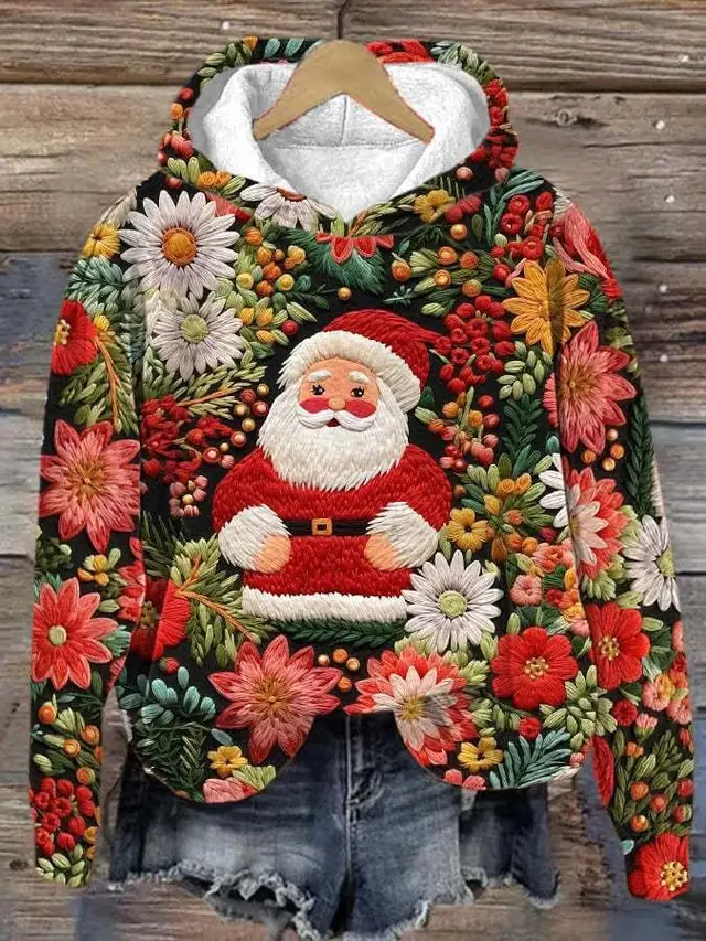 3D Digital Printing Christmas Couple Hooded Sweater Female Laza04 08 - Shop at LoveMi