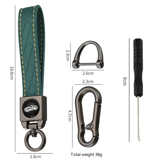 Car Key Ring Carrying Strap Hanging Ornaments Dark Green - Shop at LoveMi