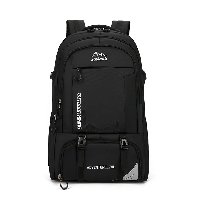 Large Capacity Travel Leisure Sports Outdoor Luggage Hiking Backpack Waterproof Schoolbag Black - Shop at LoveMi