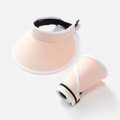 Summer Foldable Sun Protection Women's UV Protection Big Brim Ice Silk Style Pink - Shop at LoveMi