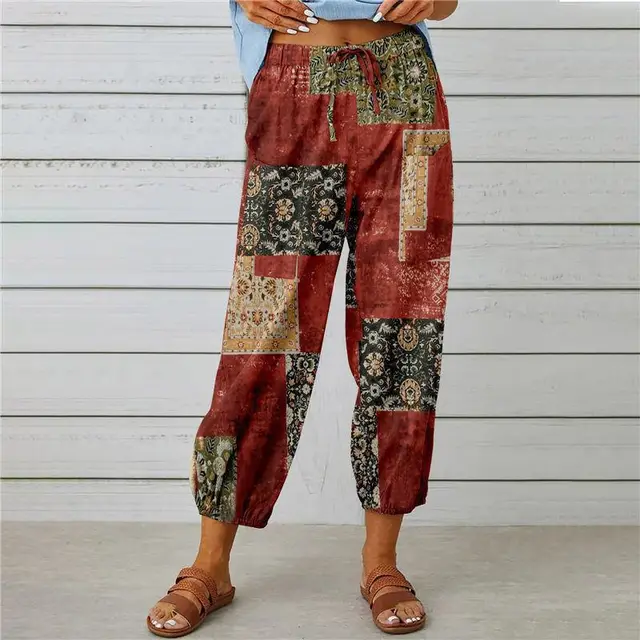 Fashion Floral Print Casual Jumpsuit Lady's Pants Color 2 - Shop at LoveMi