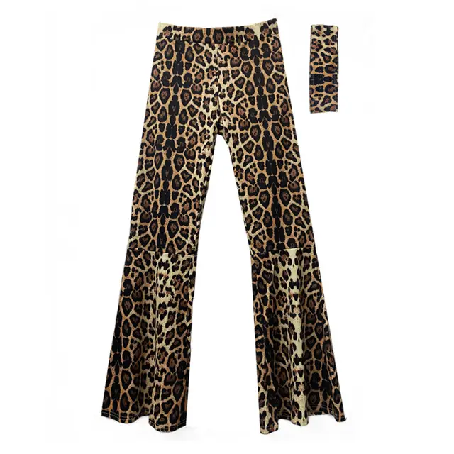 Women's Hippie Clothing Fashionable Wide Leg Pants Leopard Print - Shop at LoveMi