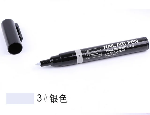 Nail painting pen Silvery - Shop at LoveMi