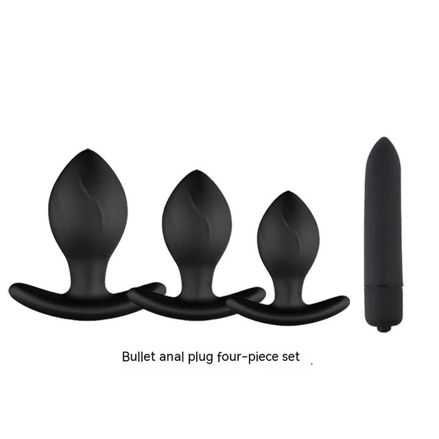 Adult Supplies Fist Silicone Sex Product Four piece Set Couple's Product Bullet Butt Plug 4Pc - Shop at LoveMi