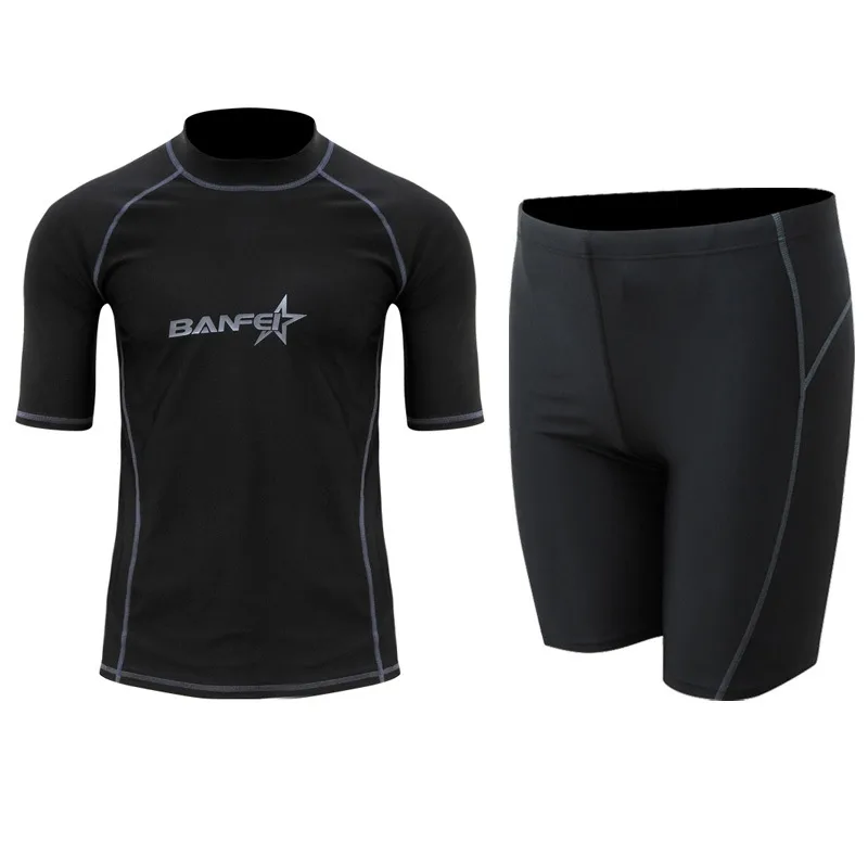 Quick drying Half Sleeve Suit Swimsuit Snorkeling Surfing Wetsuit Suit 2Xl - Shop at LoveMi
