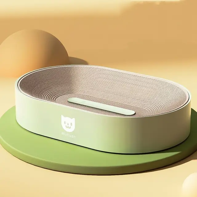 Corrugated Paper Grab Basin Cat Supplies Avocado Green - Shop at LoveMi