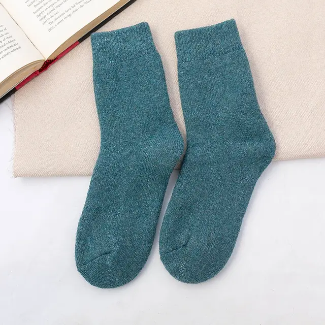 Breathable And Comfortable Mid calf Floor Socks Blue Green - Shop at LoveMi