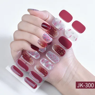 Semi Curing Gel Nail Sticker Jk300 - Shop at LoveMi