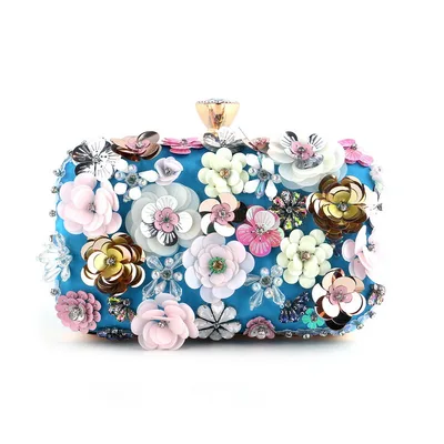 Women's Fashion Personality Banquet Clutch Blue - Shop at LoveMi