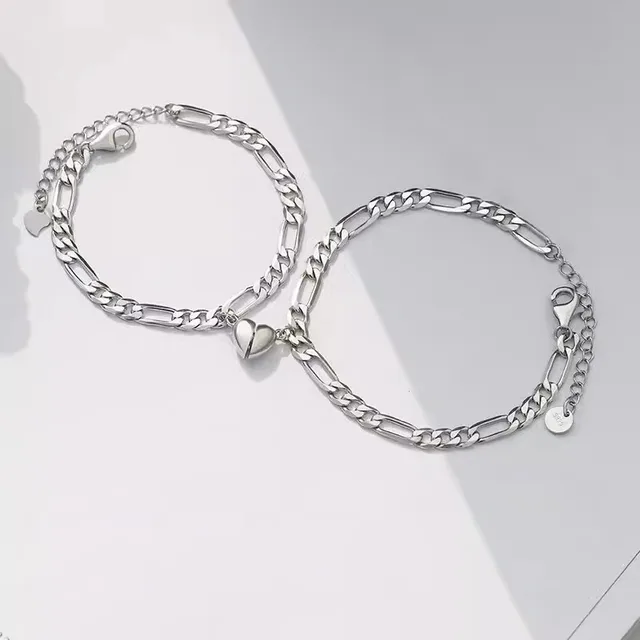Niche High grade Love Magnetic Couple Bracelet Pair Set - Shop at LoveMi