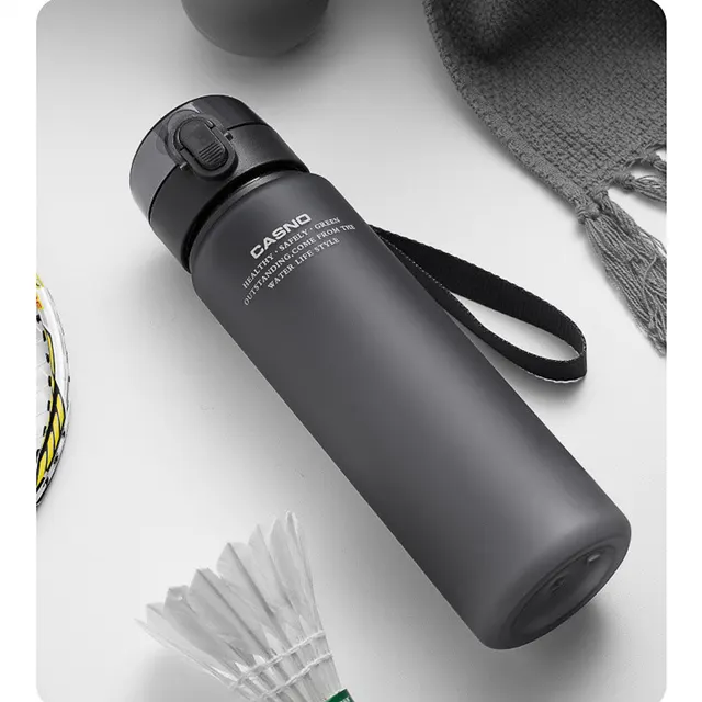 Sports Cup High Temperature Resistant Large Capacity Portable Anti fall Gray - Shop at LoveMi