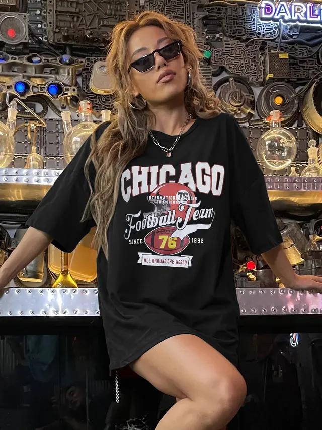 Casual Fashion Women's Round Neck Loose T shirt 0501 Style - Shop at LoveMi