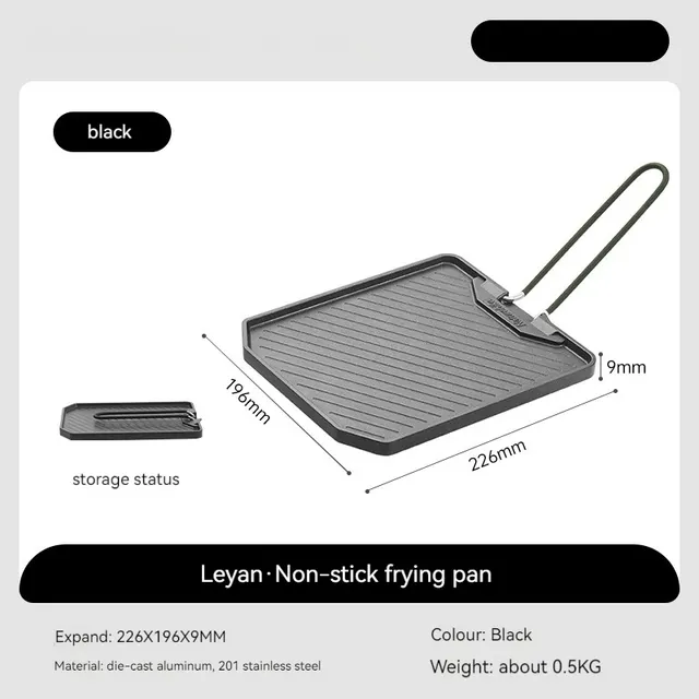 Cast Aluminum Poly Oil Non stick Fry Pan Black S - Shop at LoveMi