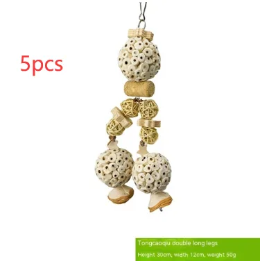 Parrot Natural Gnawing Molar Grinding Toy Style2 5Pcs - Shop at LoveMi