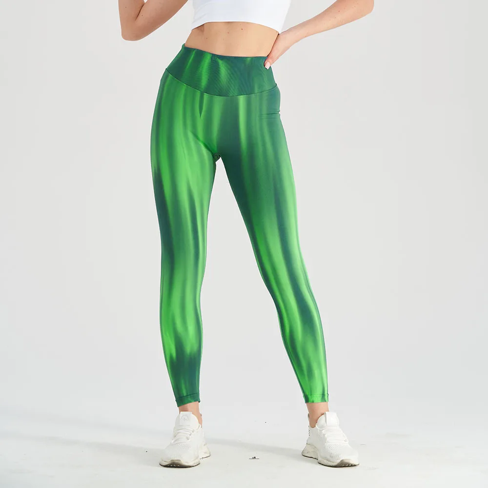 Female Seamless High Waist Fitness Yoga Pants Green - Shop at LoveMi