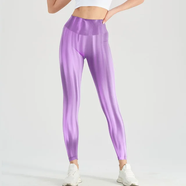 Female Seamless High Waist Fitness Yoga Pants Violet - Shop at LoveMi