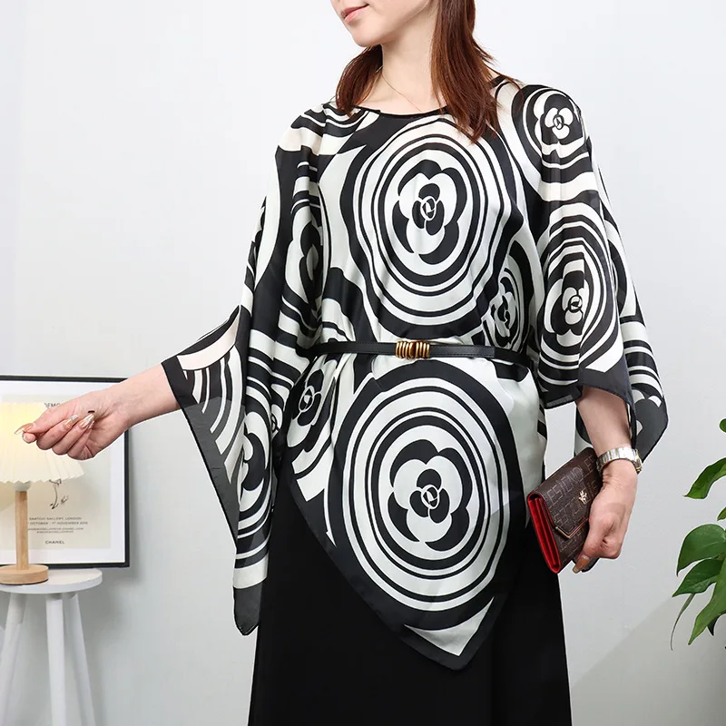 Artificial Silk Pullover Sunscreen Scarf Shawl - 13 Colour