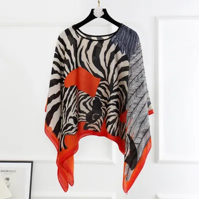 Artificial Silk Pullover Sunscreen Scarf Shawl 21 Color - Shop at LoveMi