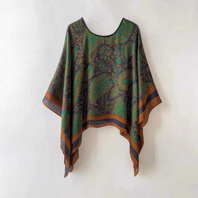 Silk Scarf Artificial Silk Sunscreen Scarf For Women Pullover Shawl Brown - Shop at LoveMi
