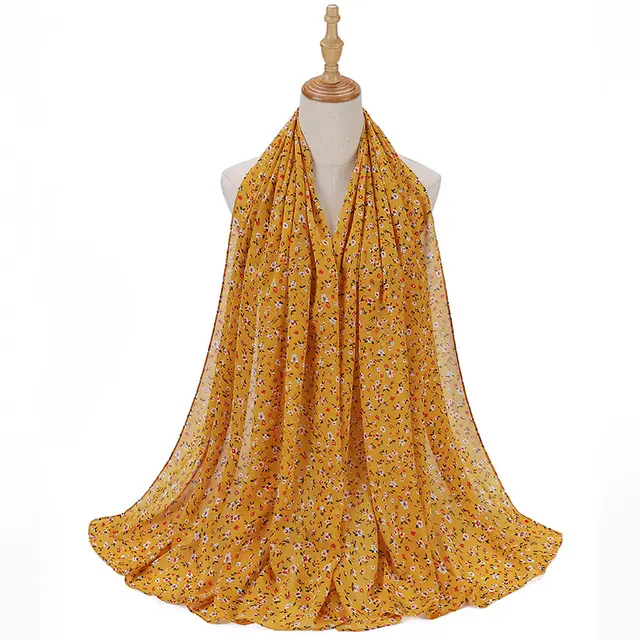 Chiffon Printed Malay Indonesian Women's Fashion Closed toe Scarf 30 - Shop at LoveMi