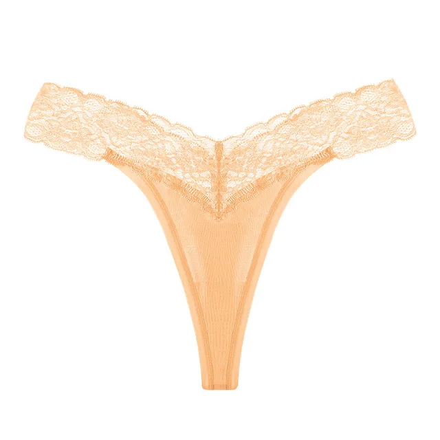 Plus Size Hip Leakage T back Women Apricot - Shop at LoveMi