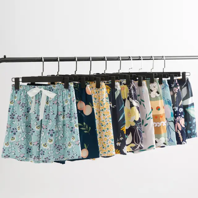 Women's Cotton Silk Pajama Pants Summer Random Pattern - Shop at LoveMi
