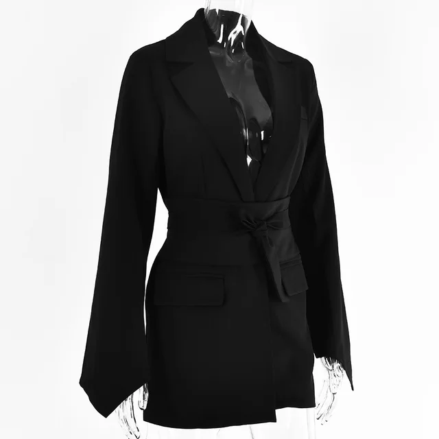 Fashion Casual Women's Suit Lapel Black - Shop at LoveMi