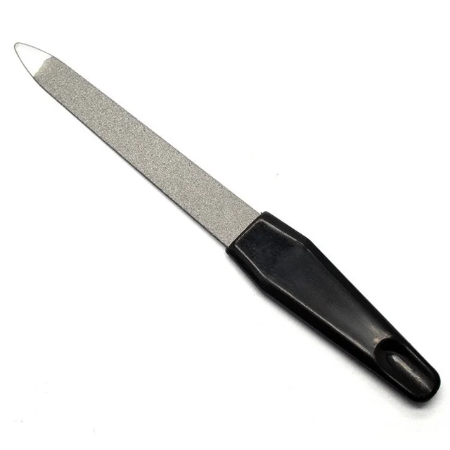 Plastic Handle Manicure Double sided Nail File Black - Shop at LoveMi