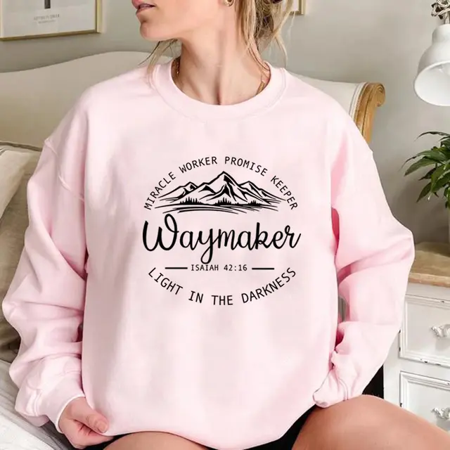 Sweatshirt Christian Crewneck Sweatshirts Bible Ver Pink - Shop at LoveMi