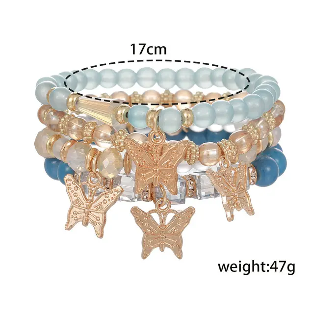 Design Sense Niche Twin Elastic Bohemian Butterfly Bracelet For Women Sy0205 1 - Shop at LoveMi