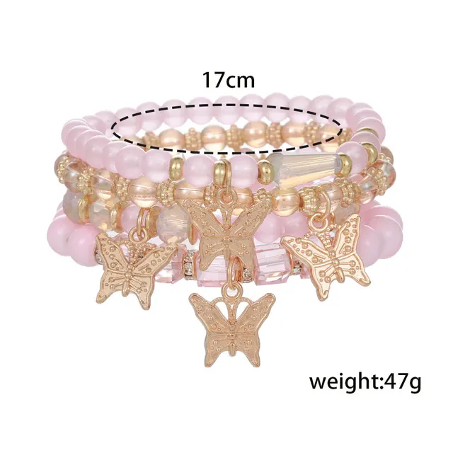 Design Sense Niche Twin Elastic Bohemian Butterfly Bracelet For Women Sy0209 1 - Shop at LoveMi