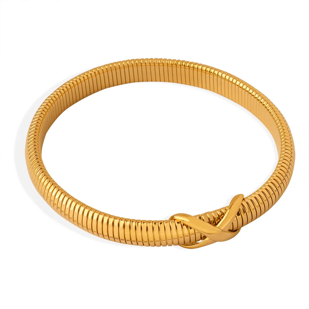 Personalized Line Cross Knot Design Feeling Jewelry Bracelet Z314 Gold Bracelet - Shop at LoveMi