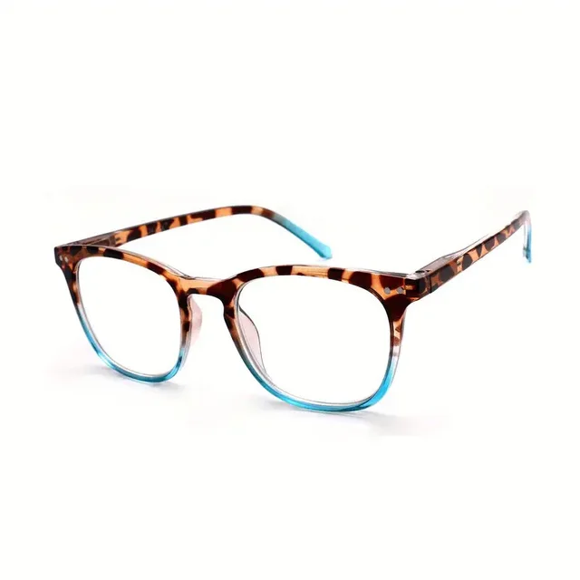 New Presbyopic Glasses Women's Anti Blue Light Contrast Tofu Pudding Leopard Print Anti Blue Light 400 - Shop at LoveMi