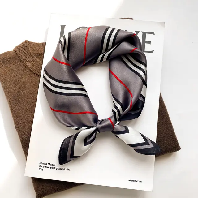 Fashion Lady Sunflower Vintage Scarf 17203 Gray - Shop at LoveMi