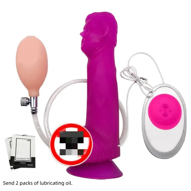 Electric Water Spray Inflatable Butt Plug Female Climax Toy Couple Toy Unisex Purple Electric Model - Shop at LoveMi